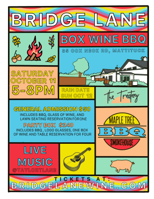 Bridge Lane Box Wine BBQ Individual Ticket